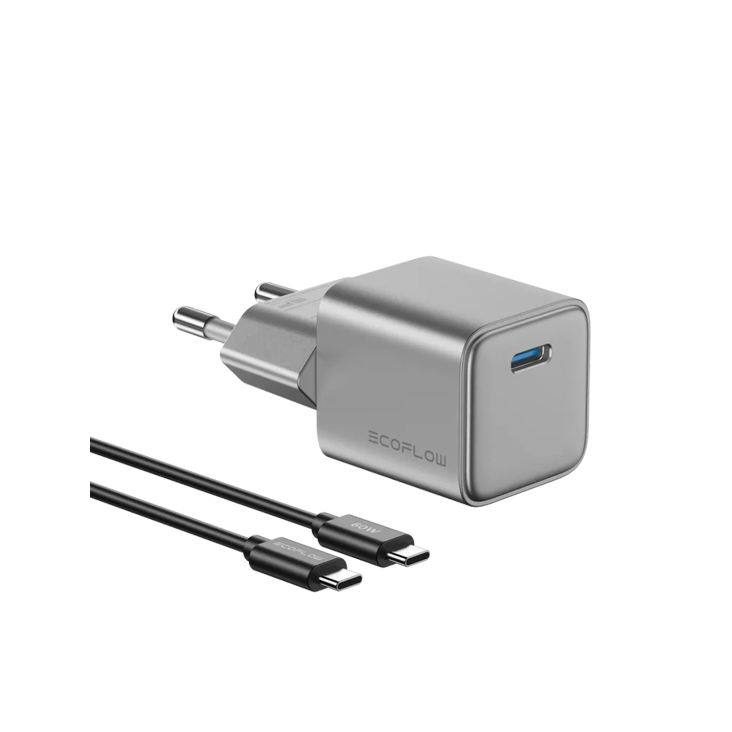 EcoFlow RAPID 20W GaN Şarj Cihazı (60W Kablo Dahil)